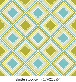 Geo  rhombus shapes vector seamless pattern. Argyle fashion print. Interior swatch. Rhombus shapes argyle pattern.