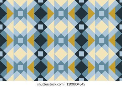 Geo seamless pattern, ethnic ornament, folk motif, seamless fabric print, festive geometric patchwork, tapestry background