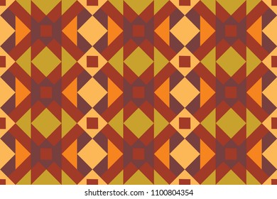 Geo seamless pattern, ethnic ornament, folk motif, seamless fabric print, festive geometric patchwork, tapestry background