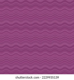 Geo style abstract wavy pattern in purple color. Repeated pattern.