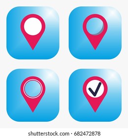 Geo tag icon set