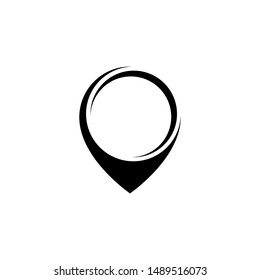 geo tag logo design concept