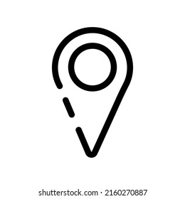 Geo tag outline icon. Symbol, logo illustration for mobile concept and web design.