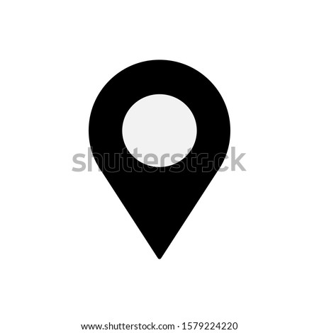 Geo tag outline icon. Symbol, logo illustration for mobile concept and web design.