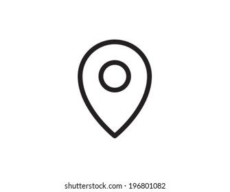 Geo Tag Position Location Outline Icon Symbol