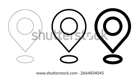 Geo tag vector icon. Geotag marker, place position symbol, gps pointer sign, destination flat illustration, geo position travel icon