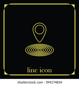 Geo targeting icon.