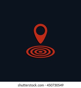 Geo targeting icon.