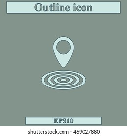 Geo targeting icon.