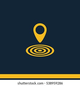 Geo targeting icon.