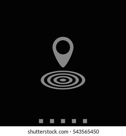 Geo targeting icon.