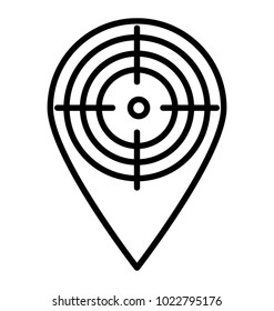 Geo targeting, line design of focused location