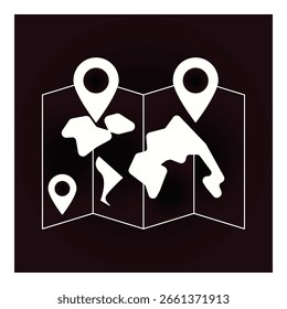Geo Zielstandort Marketing Vektor Icon Design