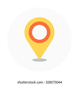 Geo targeting theme, flat style, colorful, vector icon set for info graphics, websites, mobile and print media.