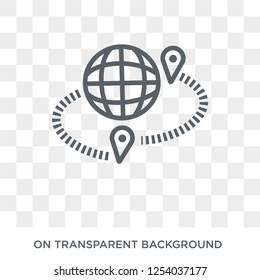 geo targetting icon. Trendy flat vector geo targetting icon on transparent background from Maps and Locations collection. High quality filled geo targetting symbol use for web and mobile