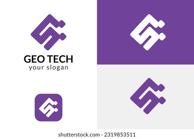 Geo Tech Modern logo design