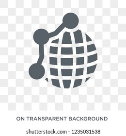 GeoAnalytics icon. Trendy flat vector GeoAnalytics icon on transparent background from Maps and Locations collection. 