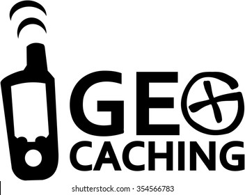 Geocaching with gps device