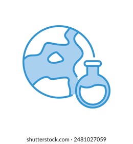 Ilustración de stock de Vector de iconos de geoquímica.