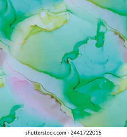 Geode Vector Texture. Green Alcohol Ink Background. Green Vector Ink Marble. Blue Art Paint. Gold Seamless Watercolor. Purple Marble Ink Background. Marble Pink Water Color. Luxury Abstract Painting
