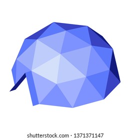 Geodesic Dome. Vector Isometric Icon. Design Element For Games, Apps, Websites, Maps Etc. Isolated On White Background