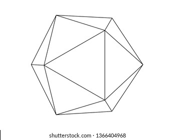 Geodesic Sphere Line Illustration Vector