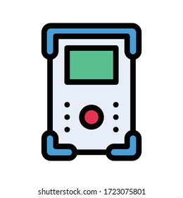 icono geodesia vectorial de color plano 