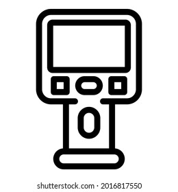 Geodetic thermal imager icon. Outline geodetic thermal imager vector icon for web design isolated on white background