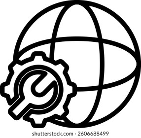 Geoengineering Icon Element For Design