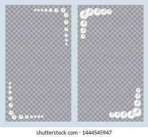 Geofilter for social media. Frame for smartphone photo. Vector template.