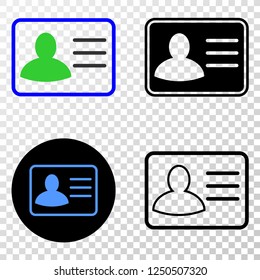 Geographic collage of dotted user card and grunge seal stamp. Mosaic vector user card formed with square dots and gradient from blue to red color. Flat design for political illustrations.