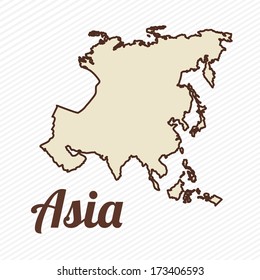 geographic design over white background vector illustration