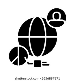 Geographic Icon Element For Design