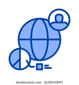 Geographic Icon Element For Design