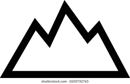 ícone geográfico, ícones de natureza linear minimalista com montanhas, ondas, rotas e ferramentas geográficas para orientação contínua de viagens, Negócios, Comunicação Global. Para design de página móvel e da Web