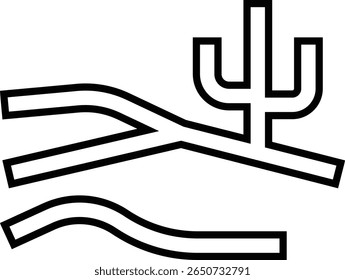 ícone geográfico, ícones de natureza linear minimalista com montanhas, ondas, rotas e ferramentas geográficas para orientação contínua de viagens, Negócios, Comunicação Global. Para design de página móvel e da Web