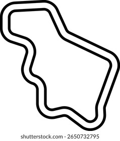 ícone geográfico, ícones de natureza linear minimalista com montanhas, ondas, rotas e ferramentas geográficas para orientação contínua de viagens, Negócios, Comunicação Global. Para design de página móvel e da Web