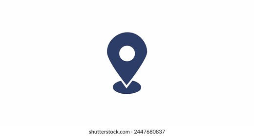 geographic location pin logo design