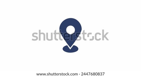 geographic location pin logo design