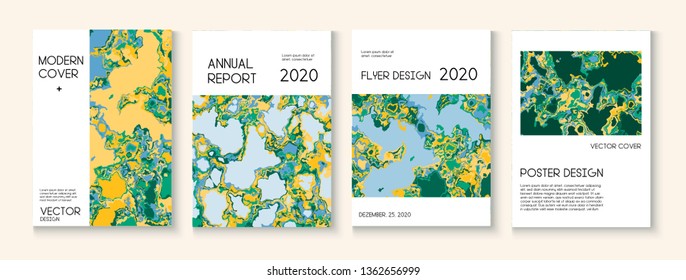 Geographic Map Fluid Paint Vector Cover. Funky Earth Day Ecology Poster. Grunge Book Page, Music Poster Template. Green Tropical Forest Ecology Report. Geographic Map Fluid Oil Cover