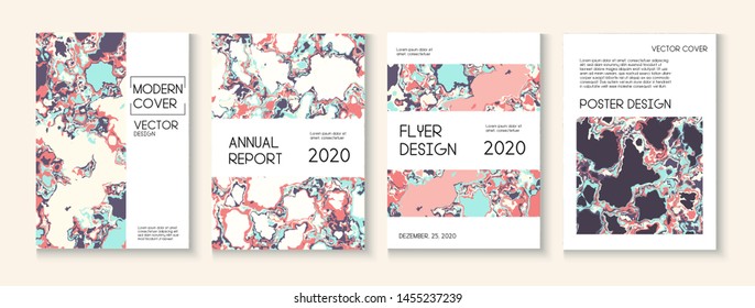 Geographic Map Fluid Paint Vector Cover. Pink Rose Japanese Cosmetics Design. Retro Earth Day Ecology Poster. Futuristic Folder, Ad Annual Report Template. Geographic Map Fluid Oil Cover