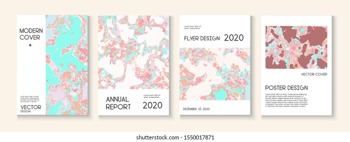 Geographic Map Fluid Paint Vector Cover. Vintage Earth Day Ecology Poster. Corporate Identity, Music Poster Template. Water Ecology Blue Winter Report. Geographic Map Fluid Oil Cover