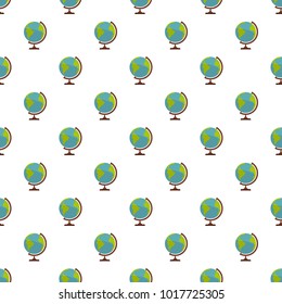 Geographic planet pattern seamless in flat style for any design