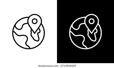Segmentación Geográfica Con Diseño De Conjunto De Iconos