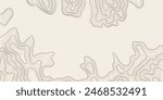 Geographical map, contour map, abstract frame, vector design