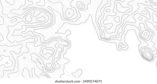 Geographical map, contour map, abstract frame, vector design