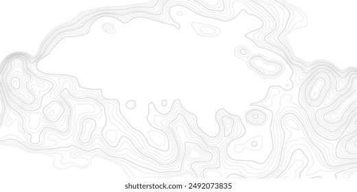 Geographical map, contour map, abstract frame, vector design