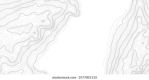 Geographical map, contour map, abstract frame, vector design