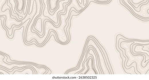 Geographical map, contour map, abstract frame, vector design