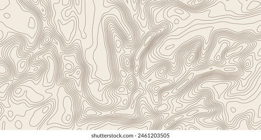 Geographical map, contour map, vector design